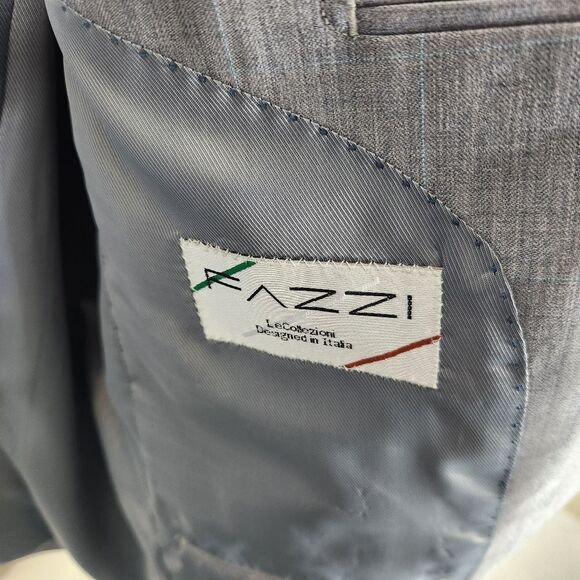 NEW Fazzi 100% Wool Super 100s 3 Button Sport Coat Blazer 40R - Picture 7 of 8